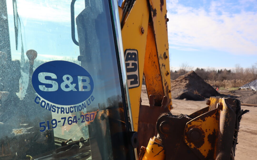 Yellow JCB wheel loader