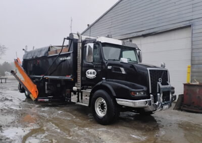 S&B dump truck with snow plow
